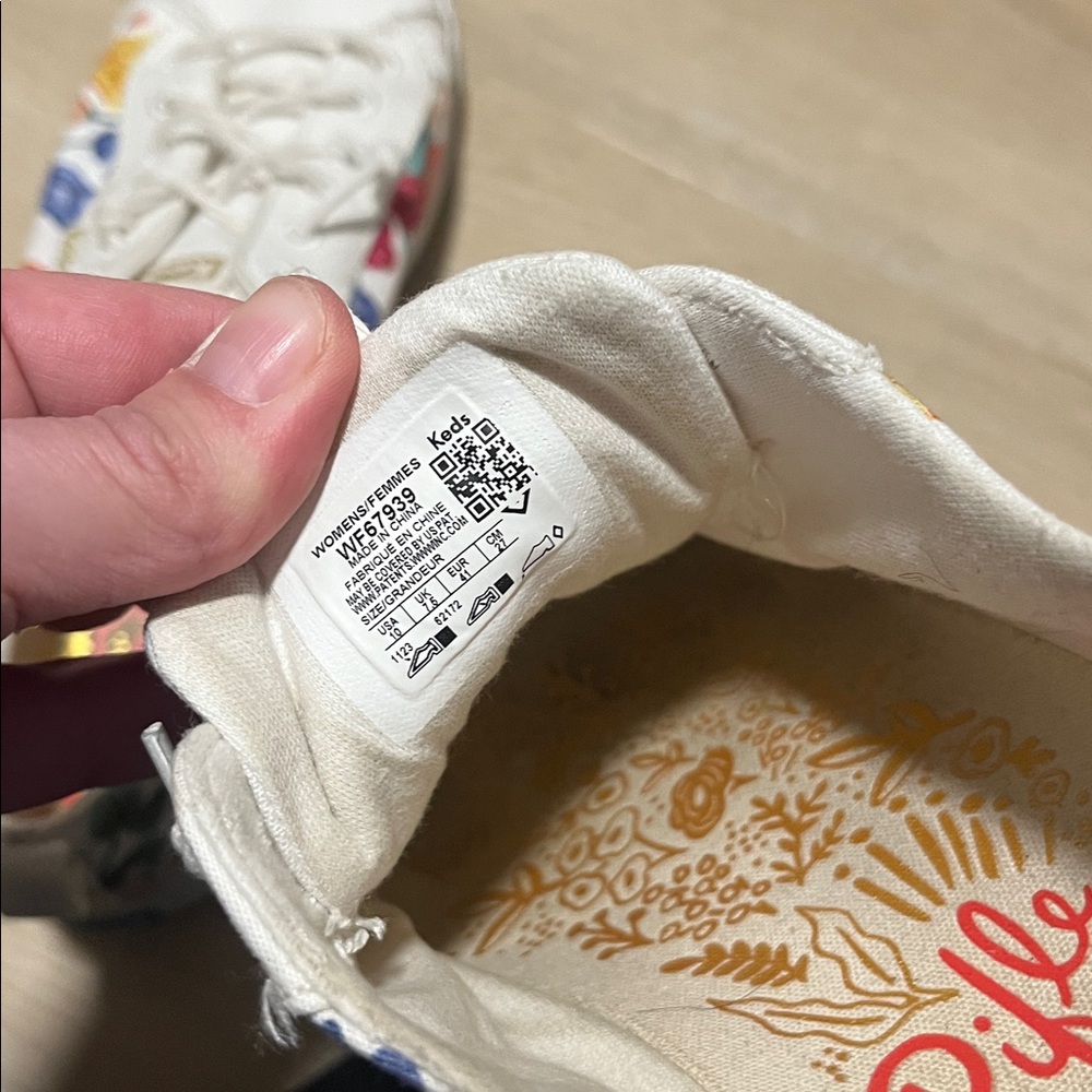 Keds Rifle Paper Co. Multicolor Floral Sneakers Womens 10 - Picture 8 of 8